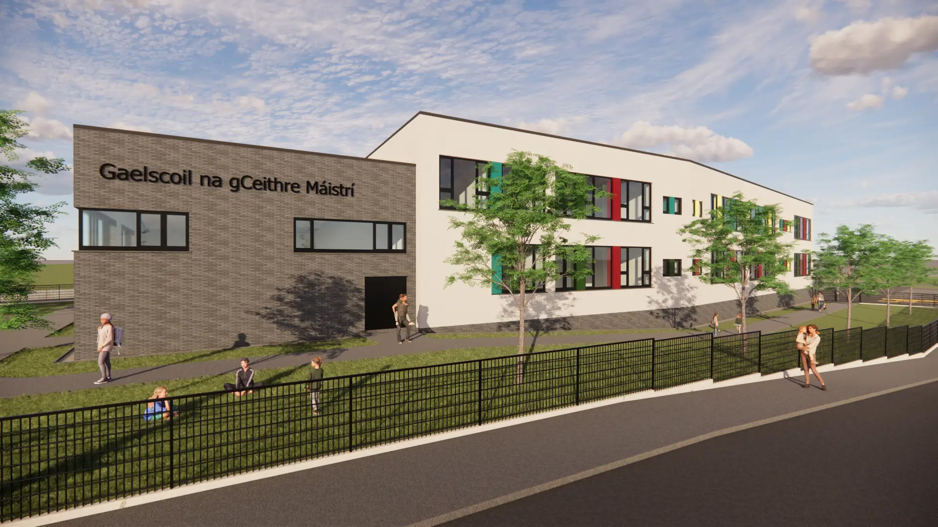 Architectural render new school
